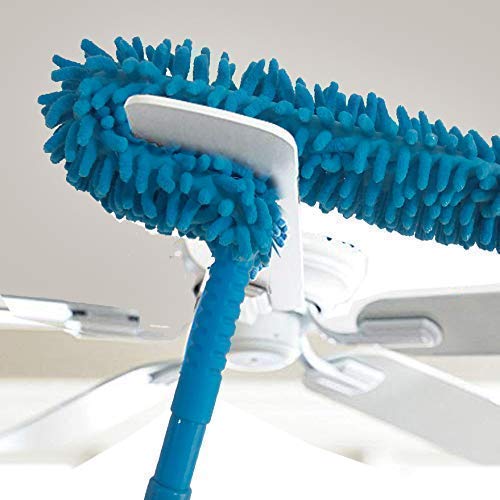 Cleaning Duster Brush with Extendable Rod, Dust Cleaner for Home, Fan Cleaning Brush with Long Rod, Dusters for House Cleaning (Multi-Color)